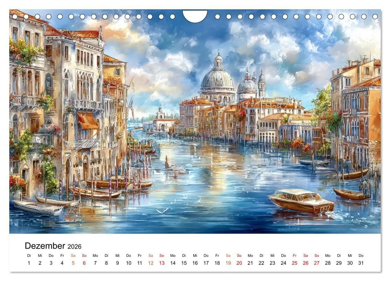 Bild: 9783516743555 | Stadtpoesie in sanften Farben (Wandkalender 2026 DIN A4 quer),...