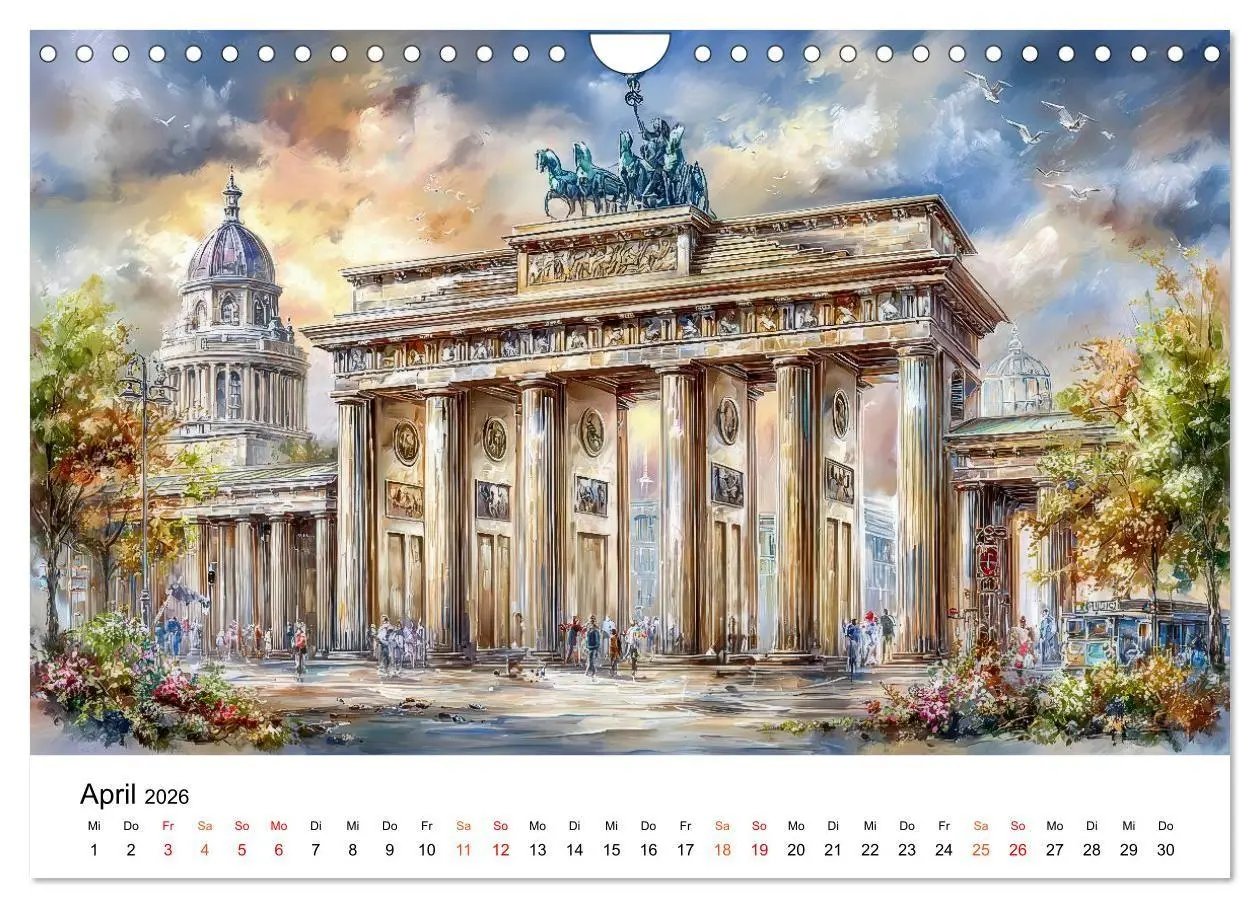 Bild: 9783516743555 | Stadtpoesie in sanften Farben (Wandkalender 2026 DIN A4 quer),...