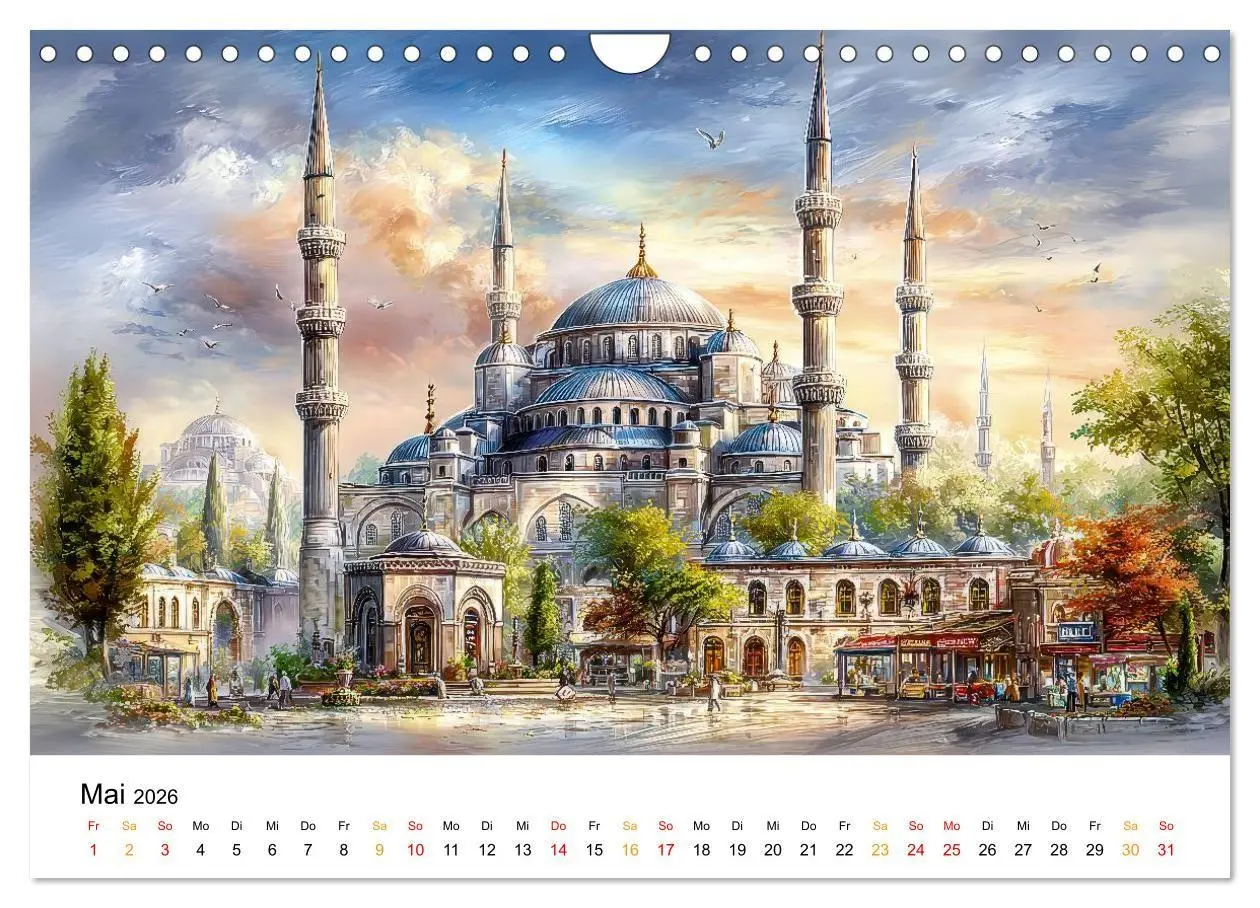 Bild: 9783516743555 | Stadtpoesie in sanften Farben (Wandkalender 2026 DIN A4 quer),...