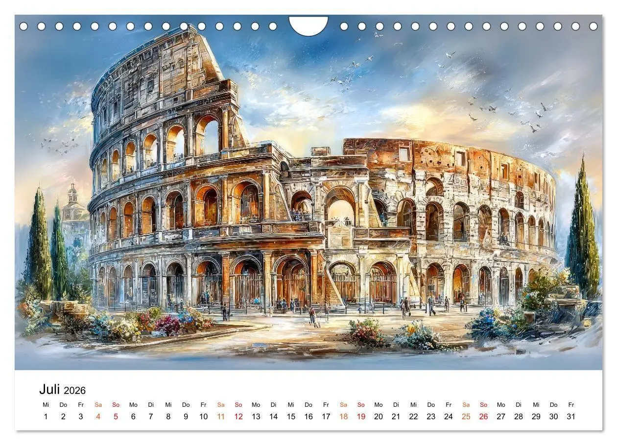 Bild: 9783516743555 | Stadtpoesie in sanften Farben (Wandkalender 2026 DIN A4 quer),...