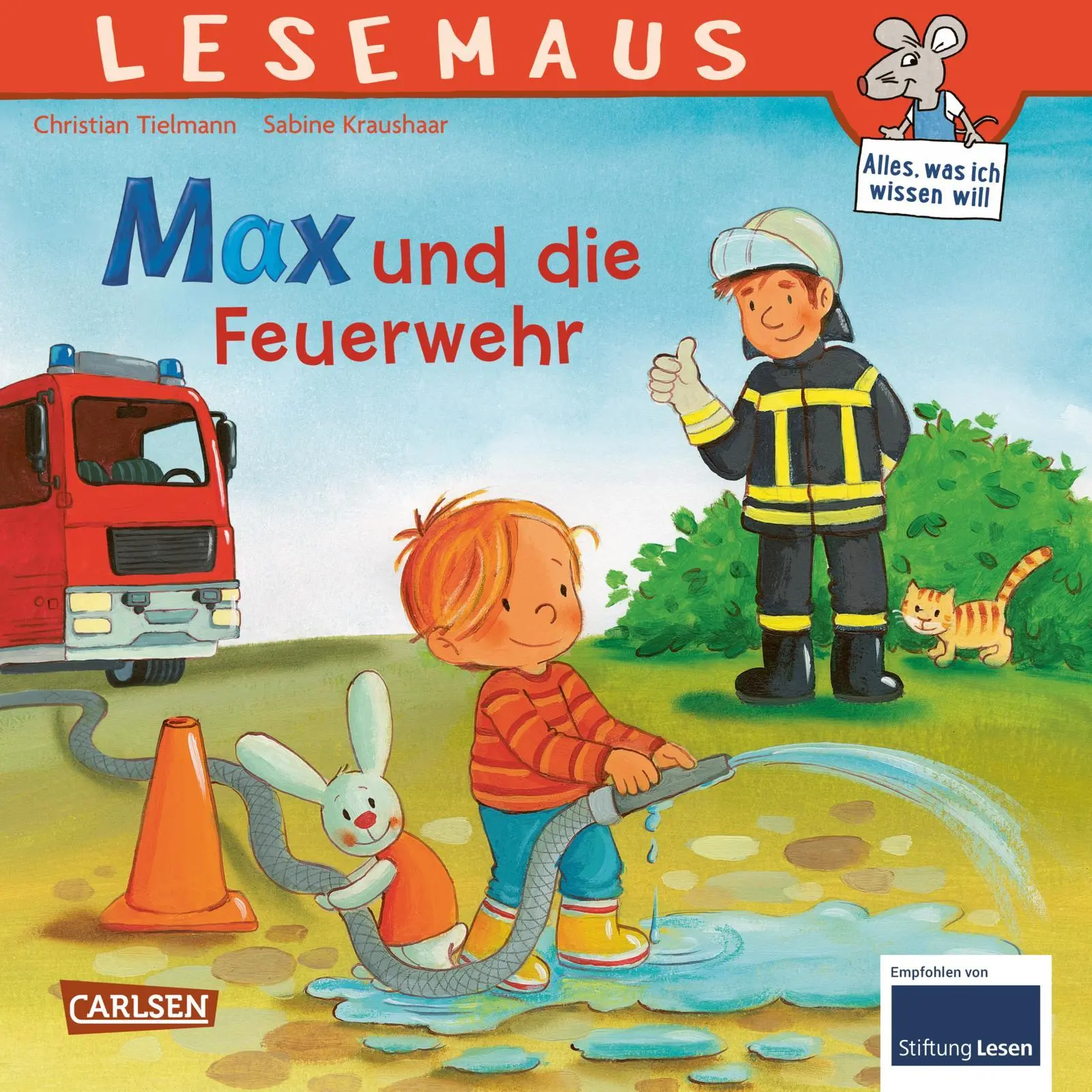 Cover: 9783551083555 | LESEMAUS 55: Max und die Feuerwehr | Christian Tielmann | Taschenbuch