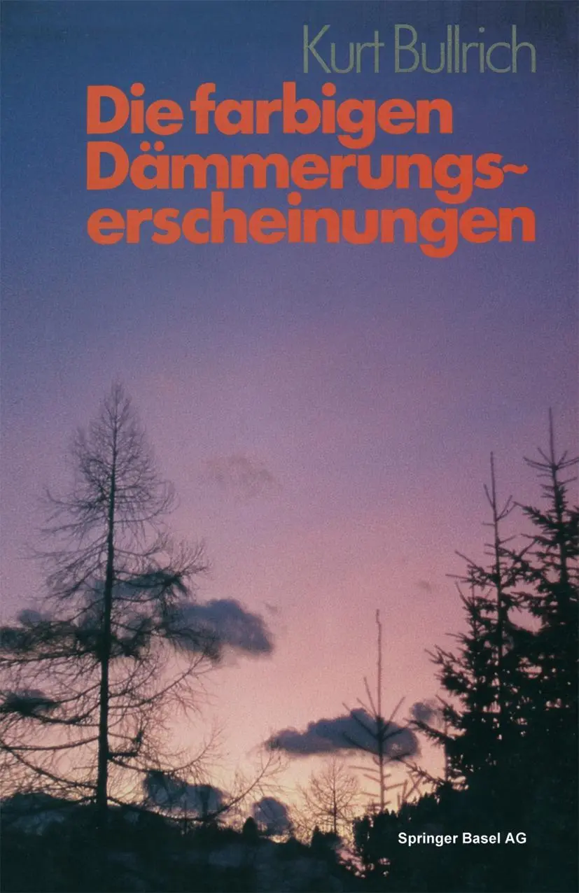 Cover: 9783764313555 | Die farbigen Dämmerungserscheinungen | Bullrich | Taschenbuch | 104 S.
