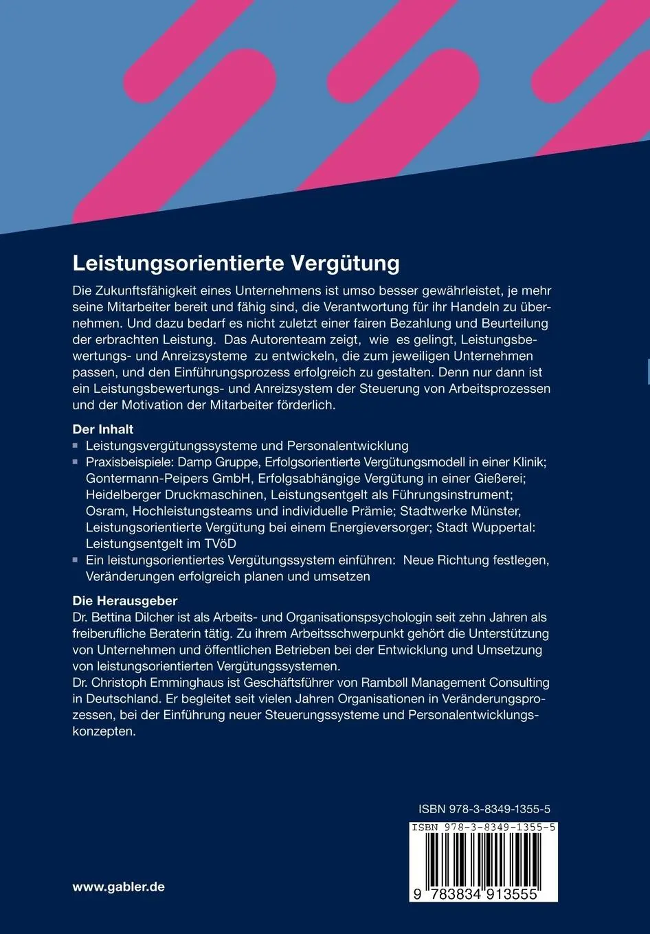 Rückseite: 9783834913555 | Leistungsorientierte Vergütung | Christoph Emminghaus (u. a.) | Buch