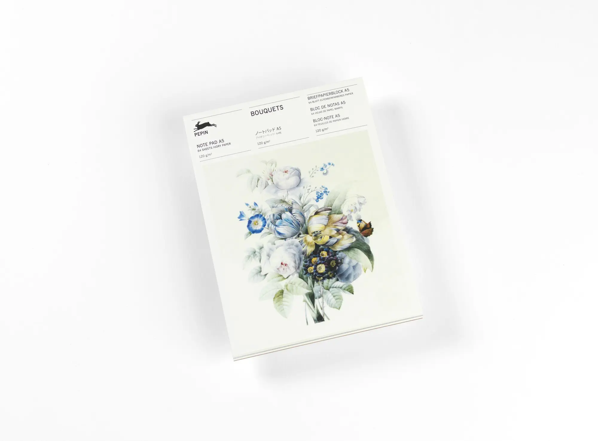 Cover: 9789460093555 | Bouquets | Writing Paper &amp; Note Pad A5 | Pepin Van Roojen | Deutsch