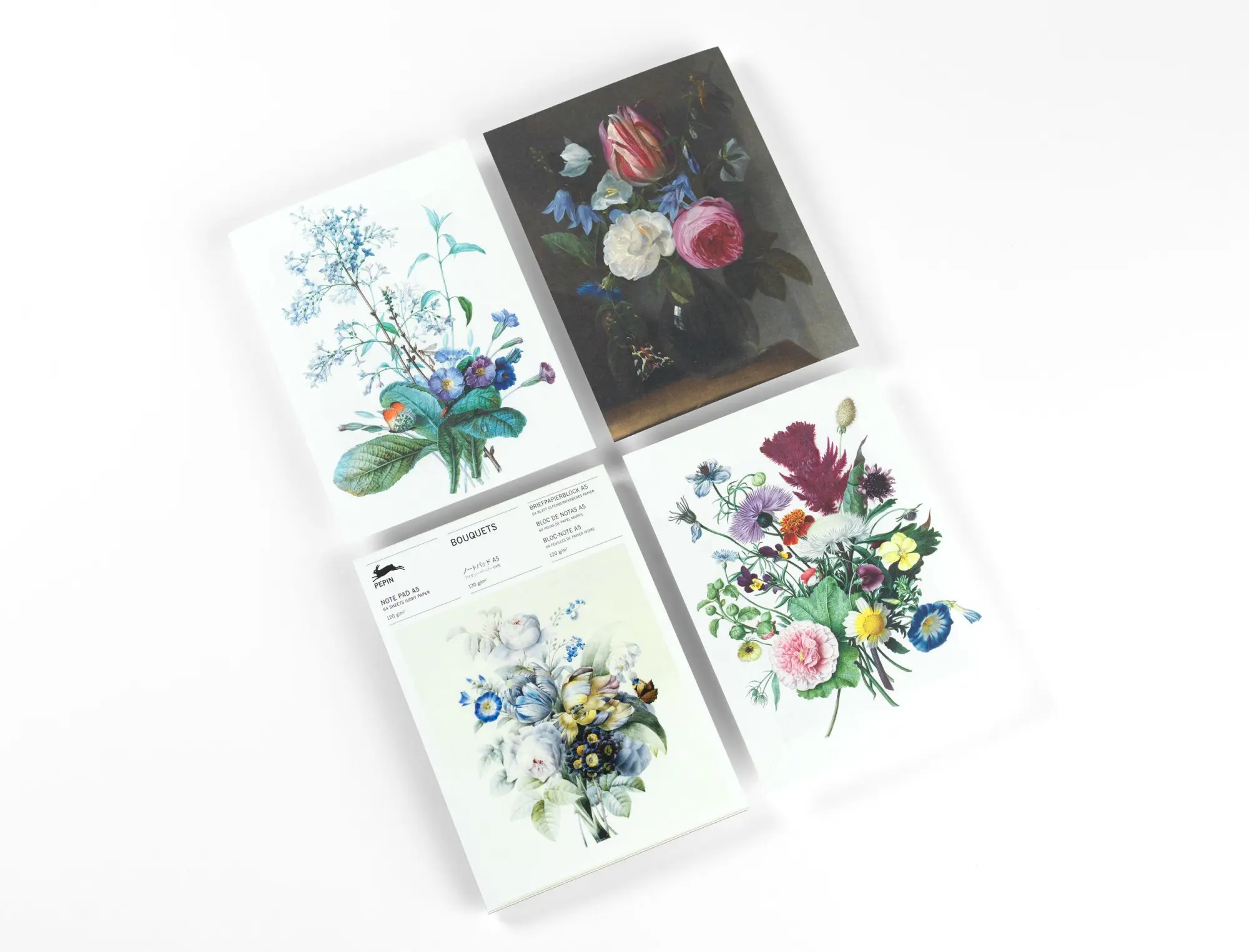 Bild: 9789460093555 | Bouquets | Writing Paper &amp; Note Pad A5 | Pepin Van Roojen | Deutsch