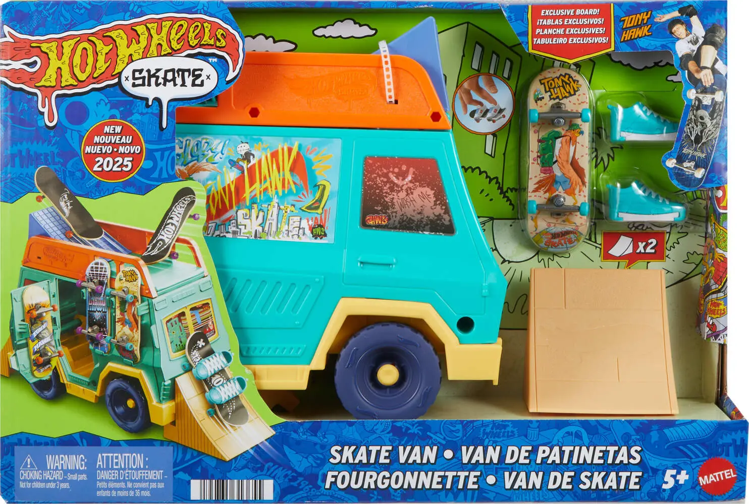 Cover: 194735313655 | Hot Wheels Skate Skatervan | Offene Verpackung | JGG91 | Deutsch