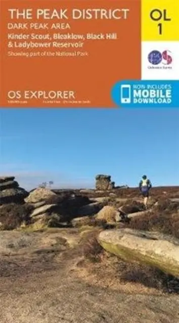 Cover: 9780319263655 | The Peak District | Dark Peak Area | (Land-)Karte | OS Explorer | 2019