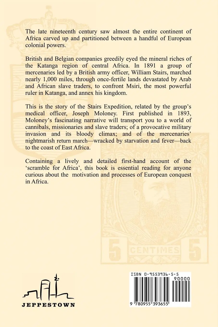 Rückseite: 9780955393655 | With Captain Stairs to Katanga | Joseph A. Moloney | Taschenbuch