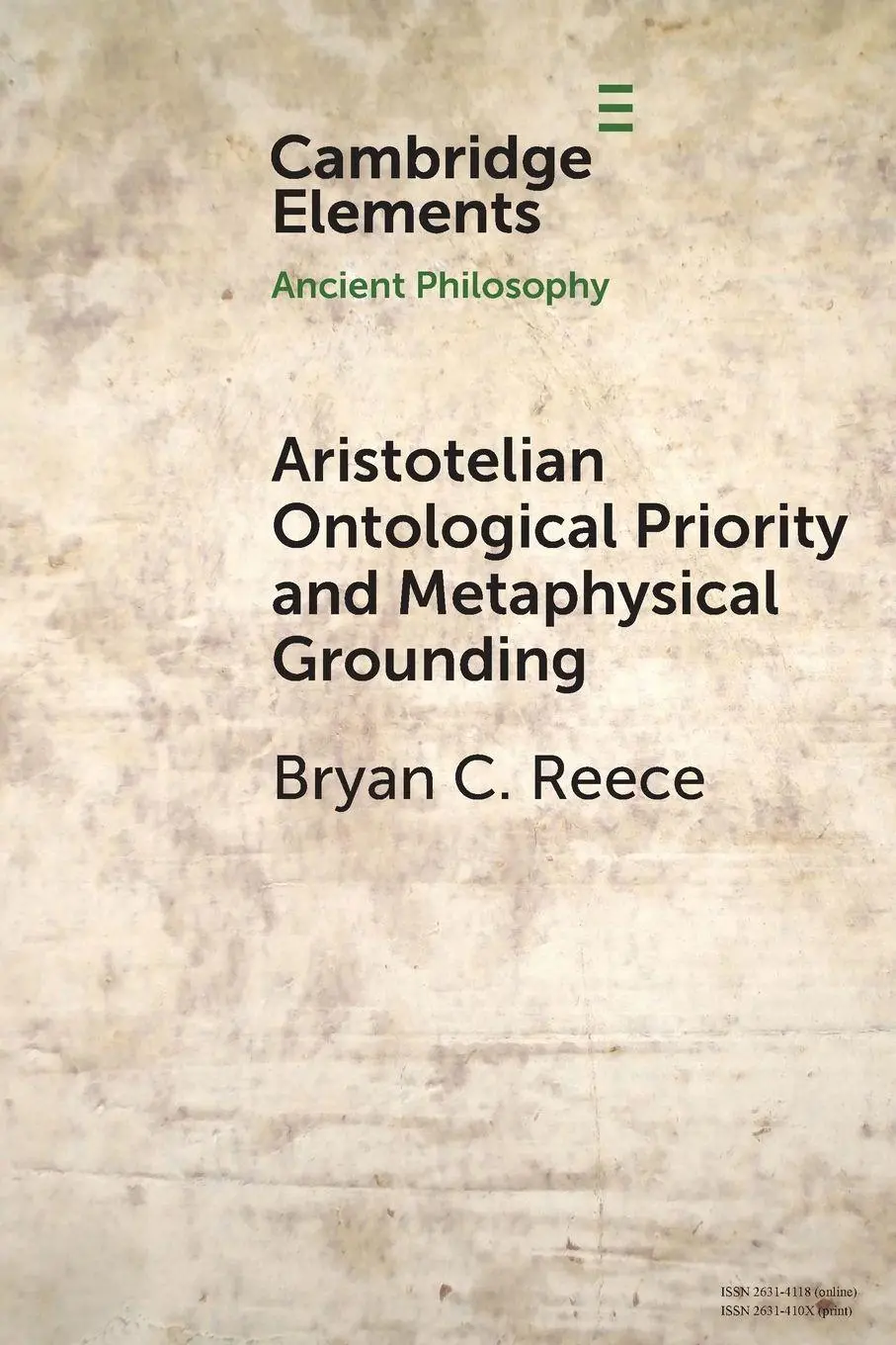 Cover: 9781009433655 | Aristotelian Ontological Priority and Metaphysical Grounding | Reece