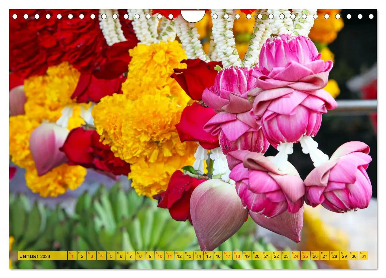 Bild: 9783457573655 | Farbenfrohes Thailand (Wandkalender 2026 DIN A4 quer), CALVENDO...