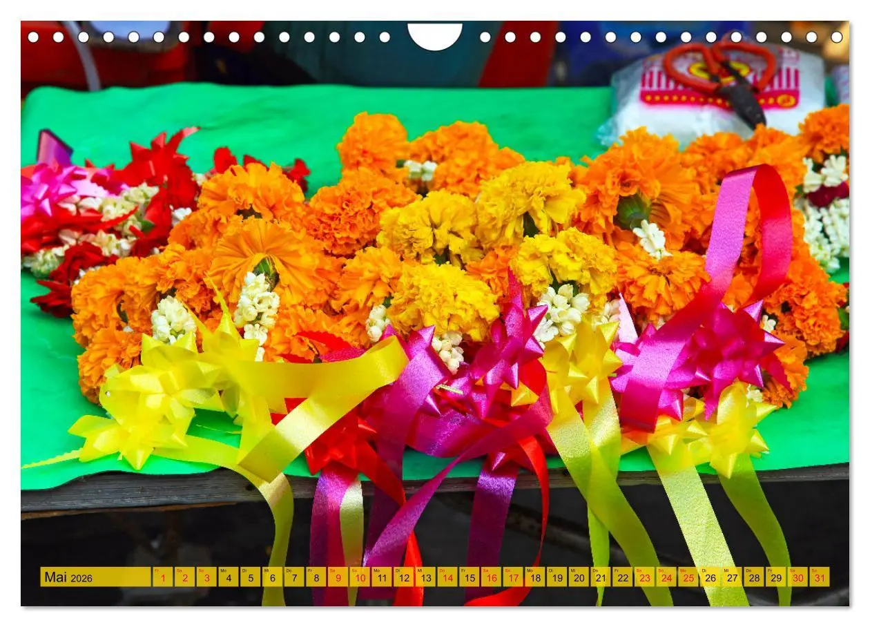 Bild: 9783457573655 | Farbenfrohes Thailand (Wandkalender 2026 DIN A4 quer), CALVENDO...