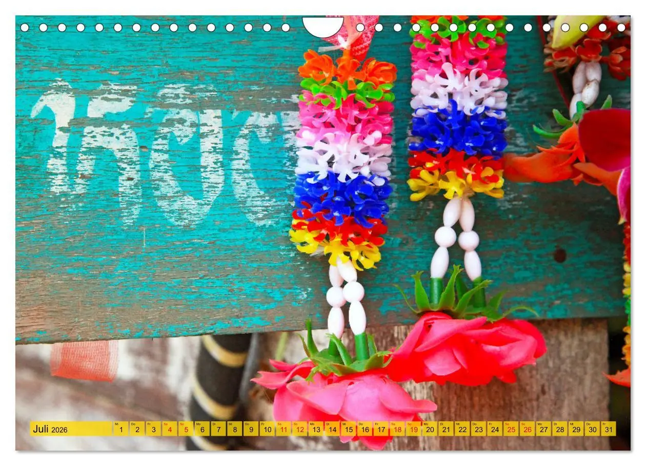 Bild: 9783457573655 | Farbenfrohes Thailand (Wandkalender 2026 DIN A4 quer), CALVENDO...