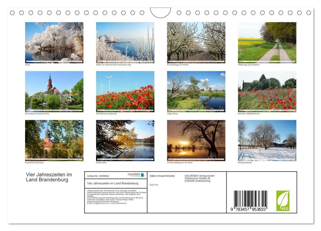 Bild: 9783457953655 | Vier Jahreszeiten im Land Brandenburg (Wandkalender 2026 DIN A4...