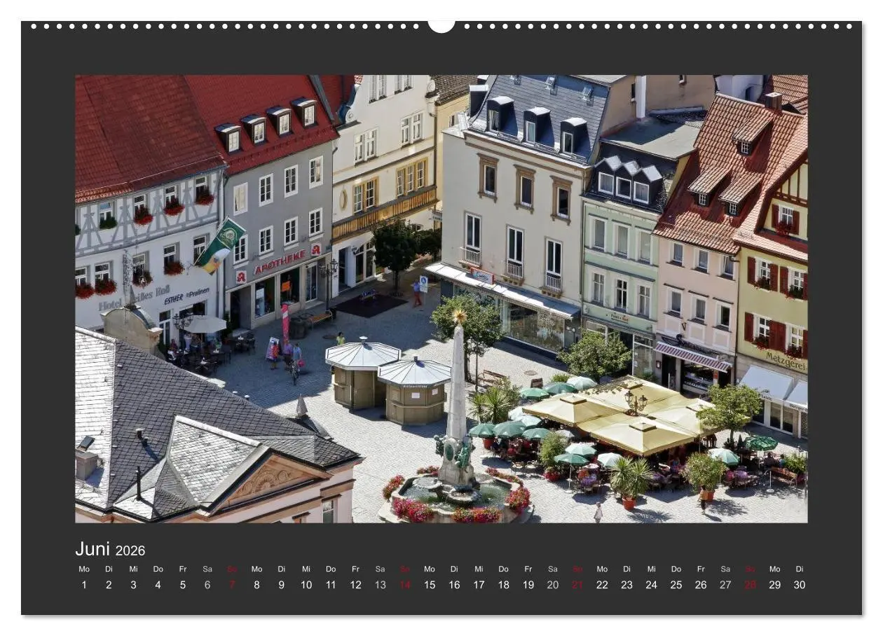 Bild: 9783516113655 | Kulmbach (Wandkalender 2026 DIN A2 quer), CALVENDO Monatskalender