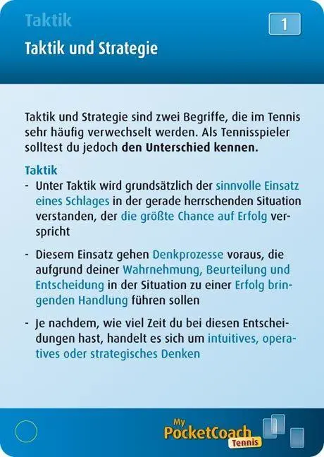 Bild: 9783938023655 | My-Pocket-Coach Tennis | Nina Nittinger | Buch | 200 S. | Deutsch