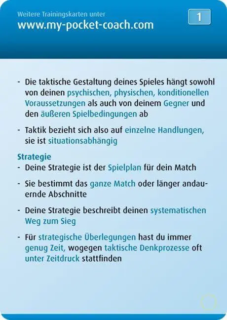 Bild: 9783938023655 | My-Pocket-Coach Tennis | Nina Nittinger | Buch | 200 S. | Deutsch