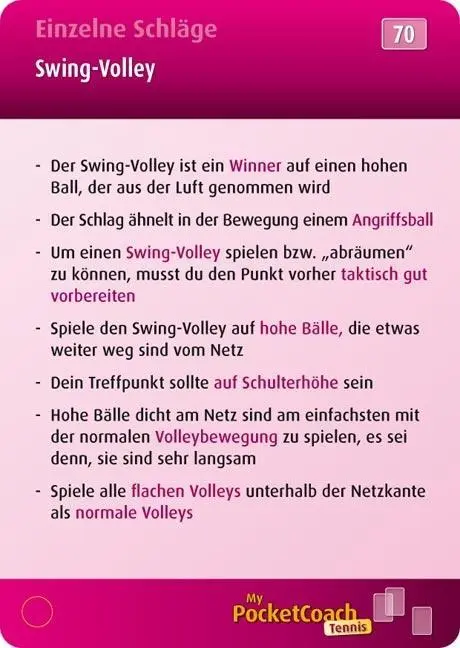 Bild: 9783938023655 | My-Pocket-Coach Tennis | Nina Nittinger | Buch | 200 S. | Deutsch