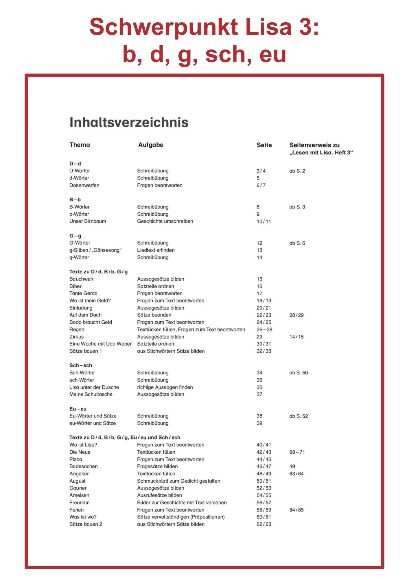 Bild: 9783965203655 | Schreiben mit Lisa - Heft 3 | Markus Fegers (u. a.) | Broschüre | 2024