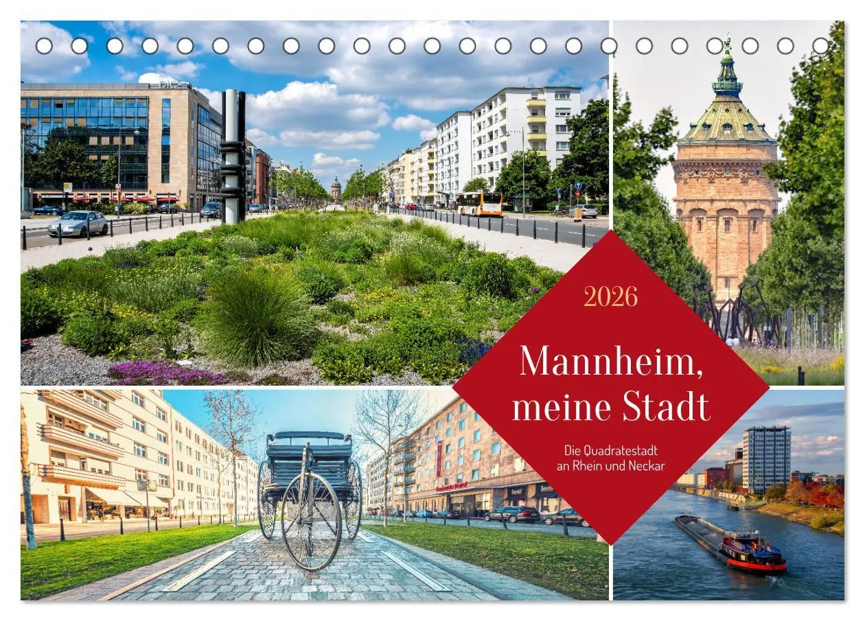 Cover: 9783457253755 | Mannheim, meine Stadt (Tischkalender 2026 DIN A5 quer), CALVENDO...