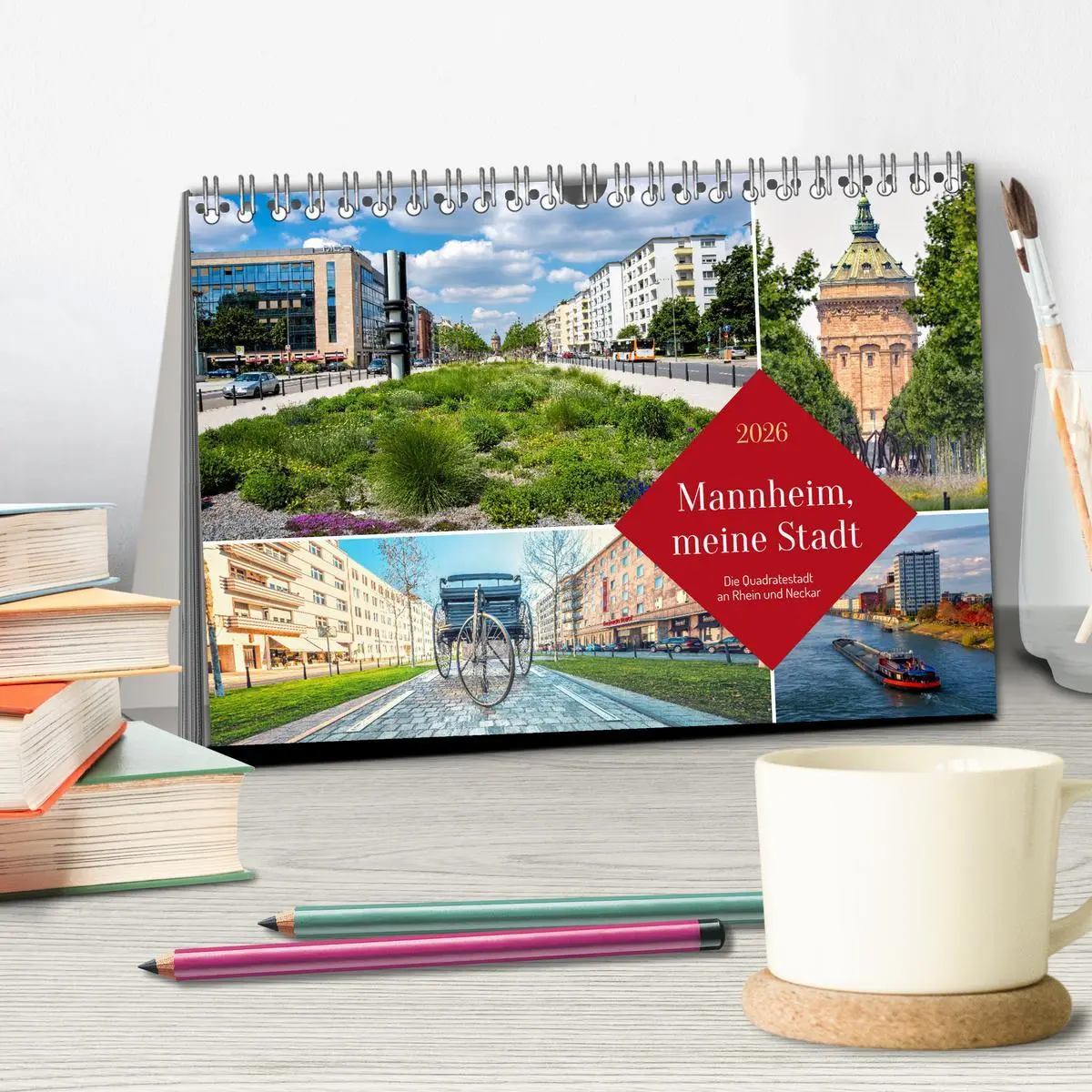 Bild: 9783457253755 | Mannheim, meine Stadt (Tischkalender 2026 DIN A5 quer), CALVENDO...