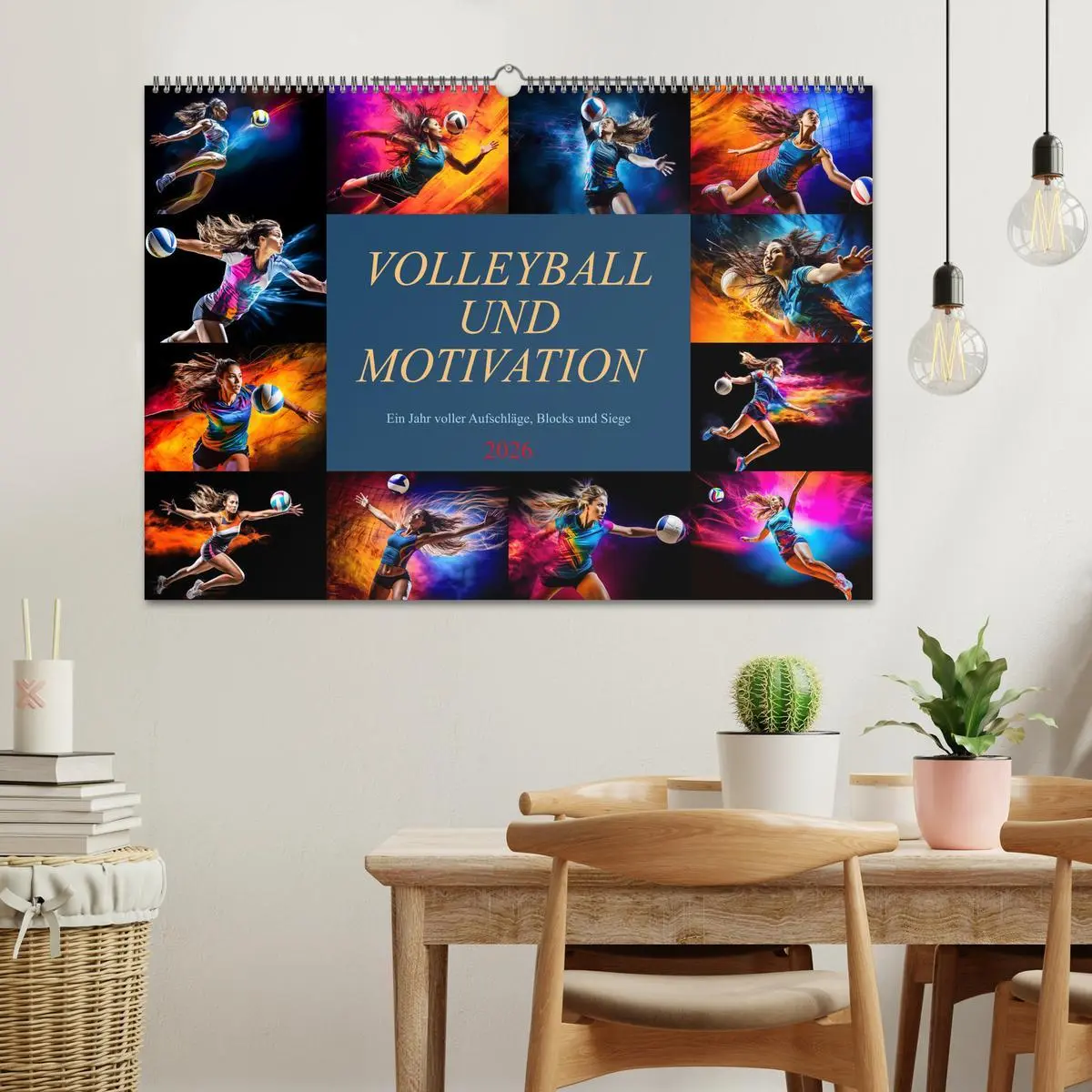 Bild: 9783457493755 | Volleyball und Motivation (Wandkalender 2026 DIN A2 quer), CALVENDO...