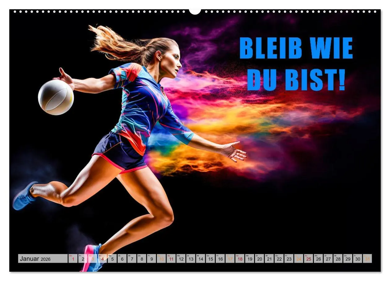 Bild: 9783457493755 | Volleyball und Motivation (Wandkalender 2026 DIN A2 quer), CALVENDO...