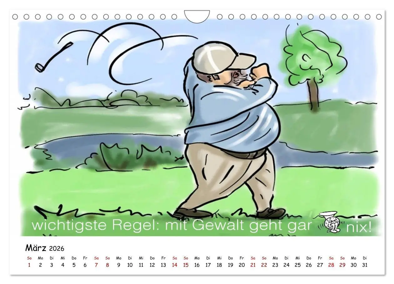 Bild: 9783457873755 | Golfkalender für Anfänger und alle die Spaß am Golfen haben...
