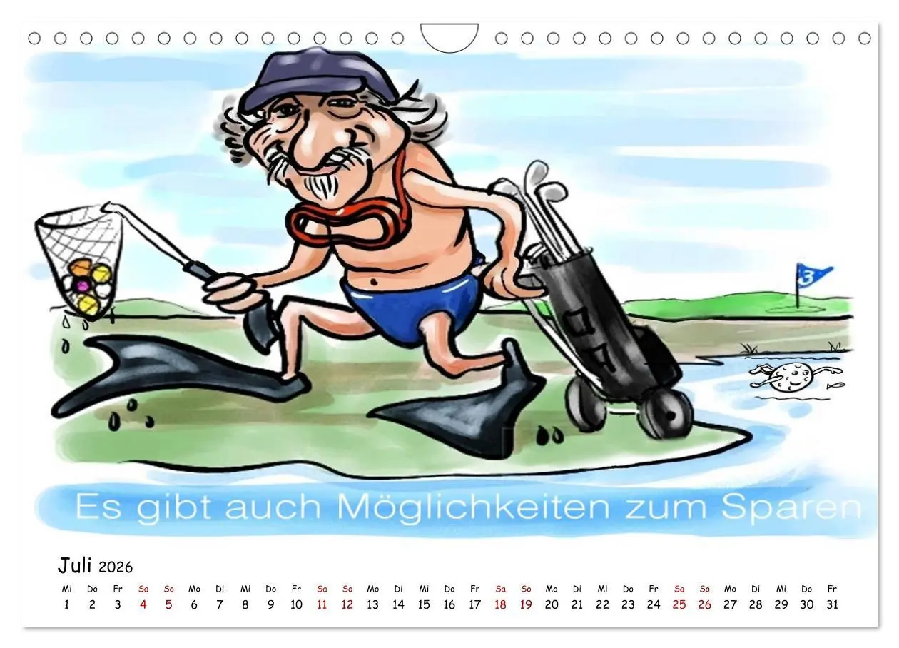 Bild: 9783457873755 | Golfkalender für Anfänger und alle die Spaß am Golfen haben...