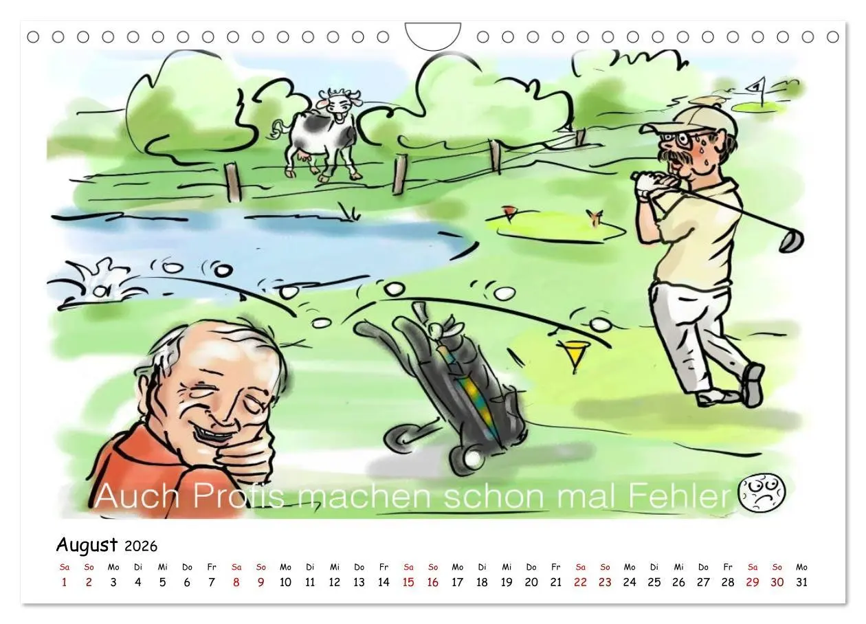 Bild: 9783457873755 | Golfkalender für Anfänger und alle die Spaß am Golfen haben...
