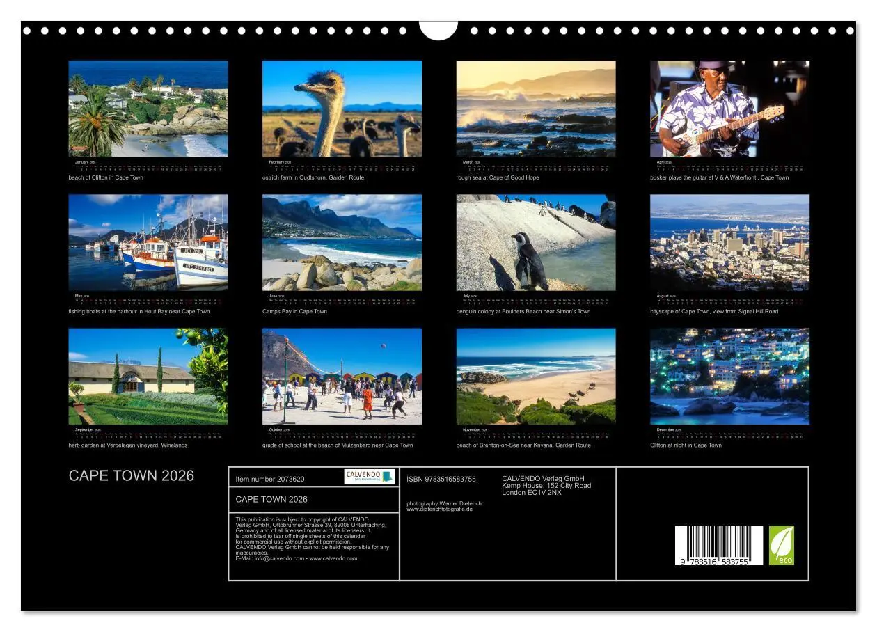 Bild: 9783516583755 | CAPE TOWN 2026 (Wall Calendar 2026 DIN A3 landscape), CALVENDO 12...
