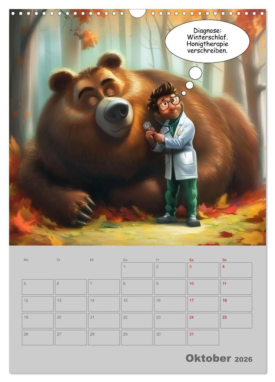 Bild: 9783516653755 | Ein Arzt für alle Felle (Wandkalender 2026 DIN A3 hoch), CALVENDO...