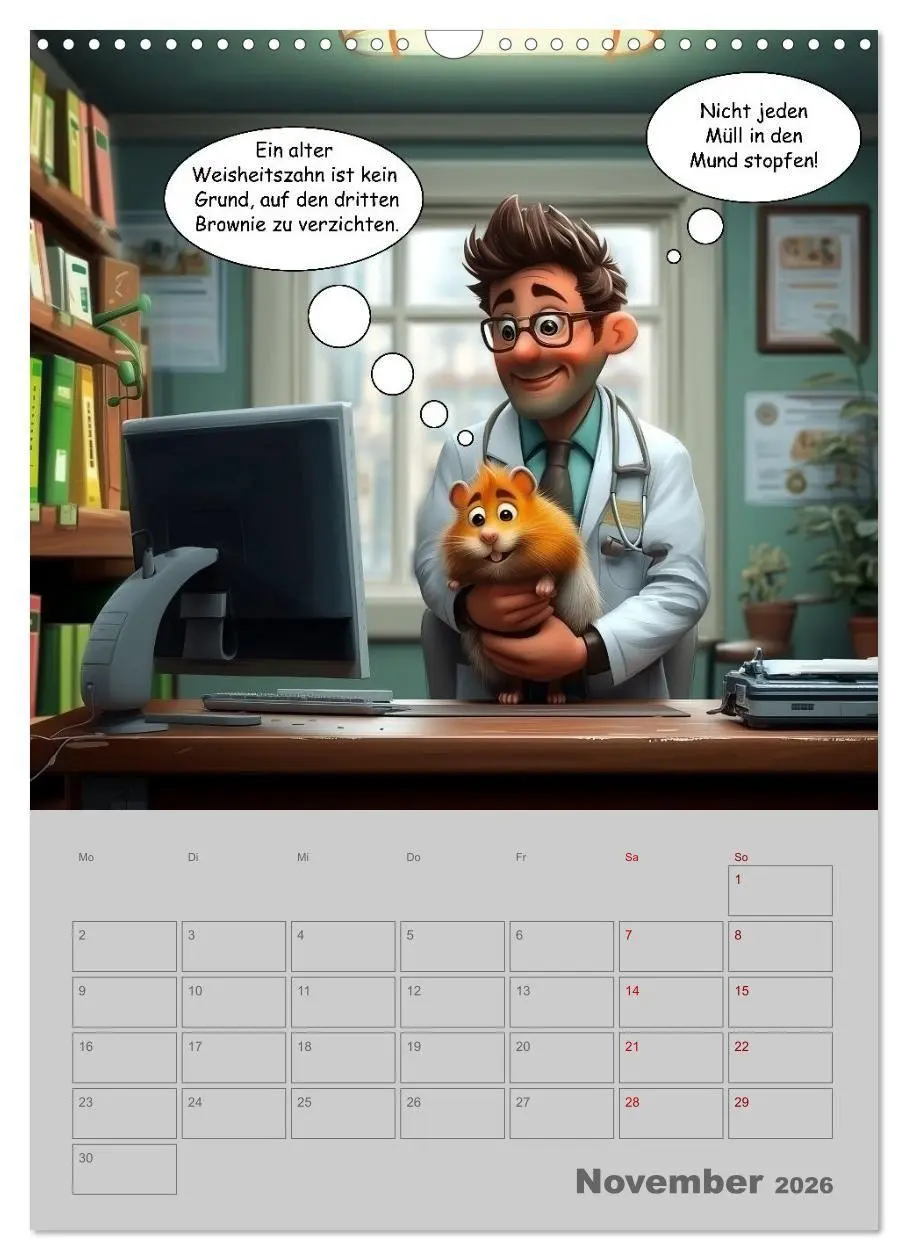 Bild: 9783516653755 | Ein Arzt für alle Felle (Wandkalender 2026 DIN A3 hoch), CALVENDO...
