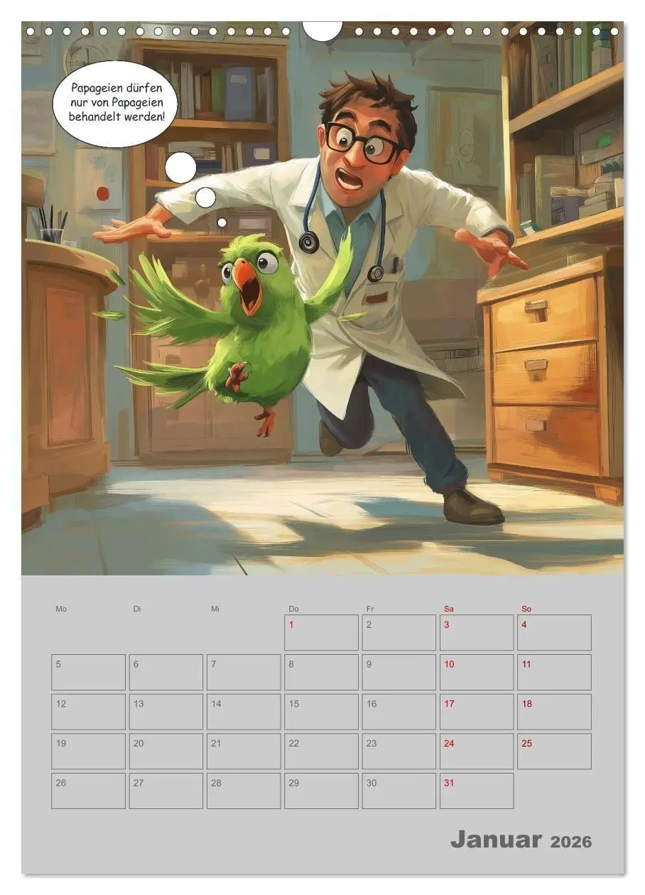 Bild: 9783516653755 | Ein Arzt für alle Felle (Wandkalender 2026 DIN A3 hoch), CALVENDO...