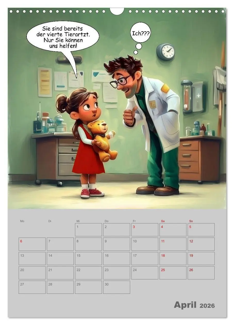 Bild: 9783516653755 | Ein Arzt für alle Felle (Wandkalender 2026 DIN A3 hoch), CALVENDO...