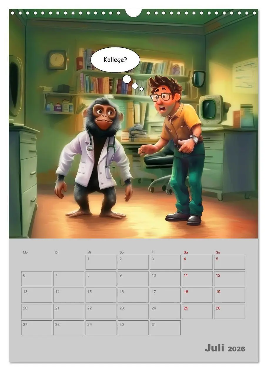 Bild: 9783516653755 | Ein Arzt für alle Felle (Wandkalender 2026 DIN A3 hoch), CALVENDO...