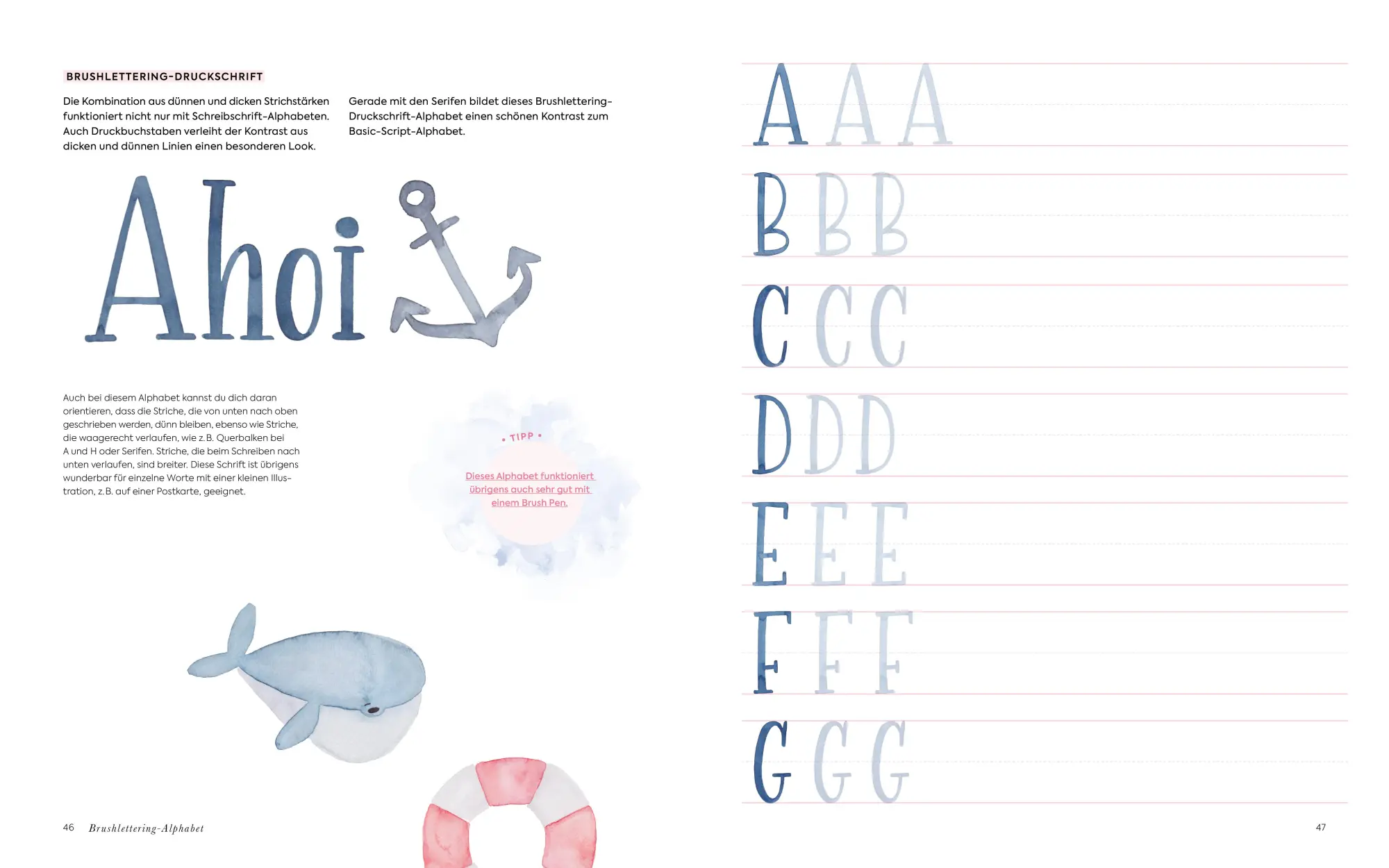 Bild: 9783960933755 | Handlettering Alphabete Watercolor -Das Übungsheft | Janssen | Buch
