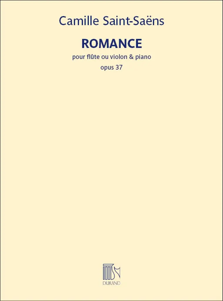 Cover: 9790044093755 | Romance opus 37 | Camille Saint-Saens | Buch + Einzelstimme(n) | 2017