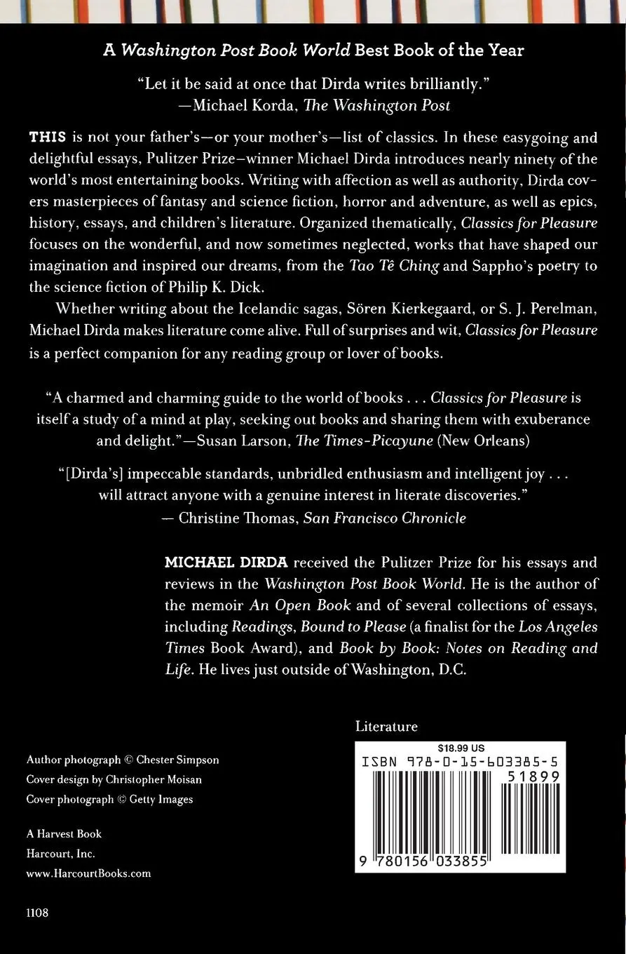Rückseite: 9780156033855 | Classics for Pleasure | Michael Dirda | Taschenbuch | Englisch | 2008