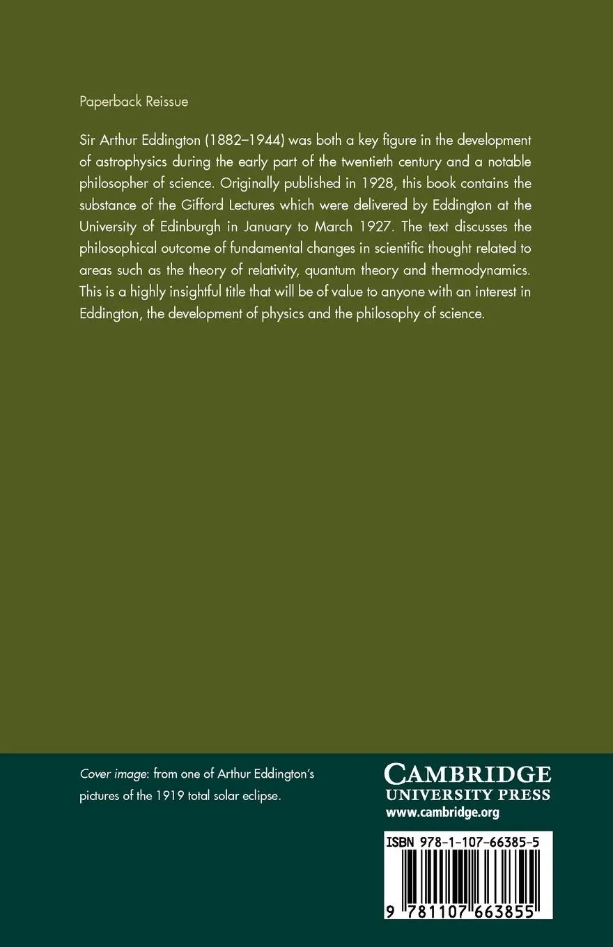 Rückseite: 9781107663855 | The Nature of the Physical World | Gifford Lectures (1927) | Eddington