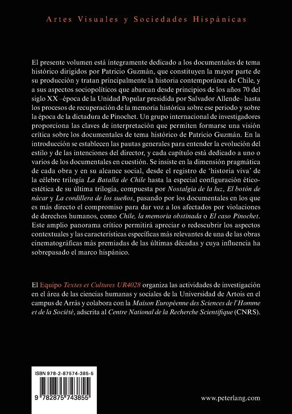 Rückseite: 9782875743855 | El cine documental histórico de Patricio Guzmán | Jaime Céspedes