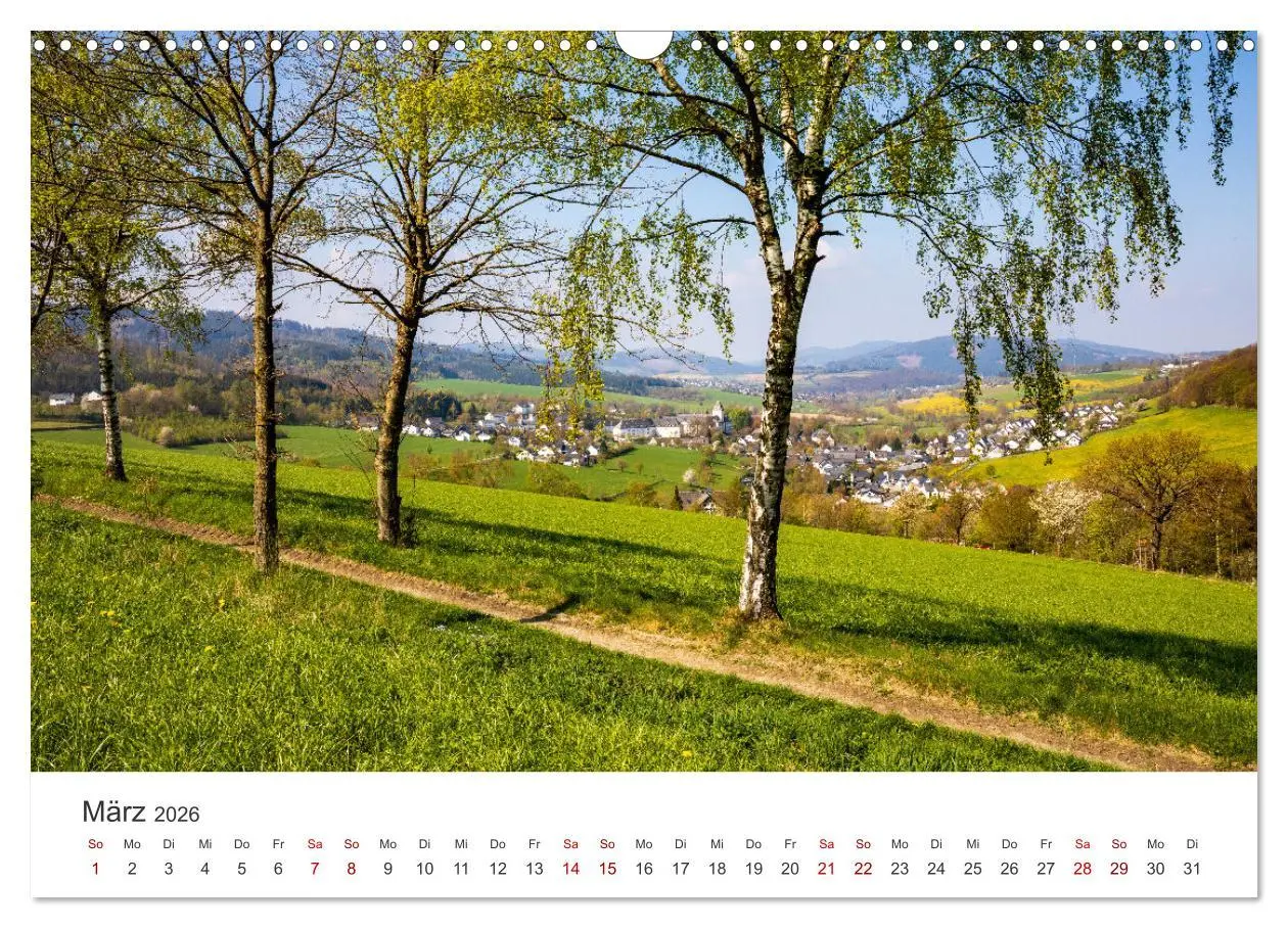 Bild: 9783457553855 | Grafschaft, ein Dorf im Schmallenberger Sauerland (Wandkalender...