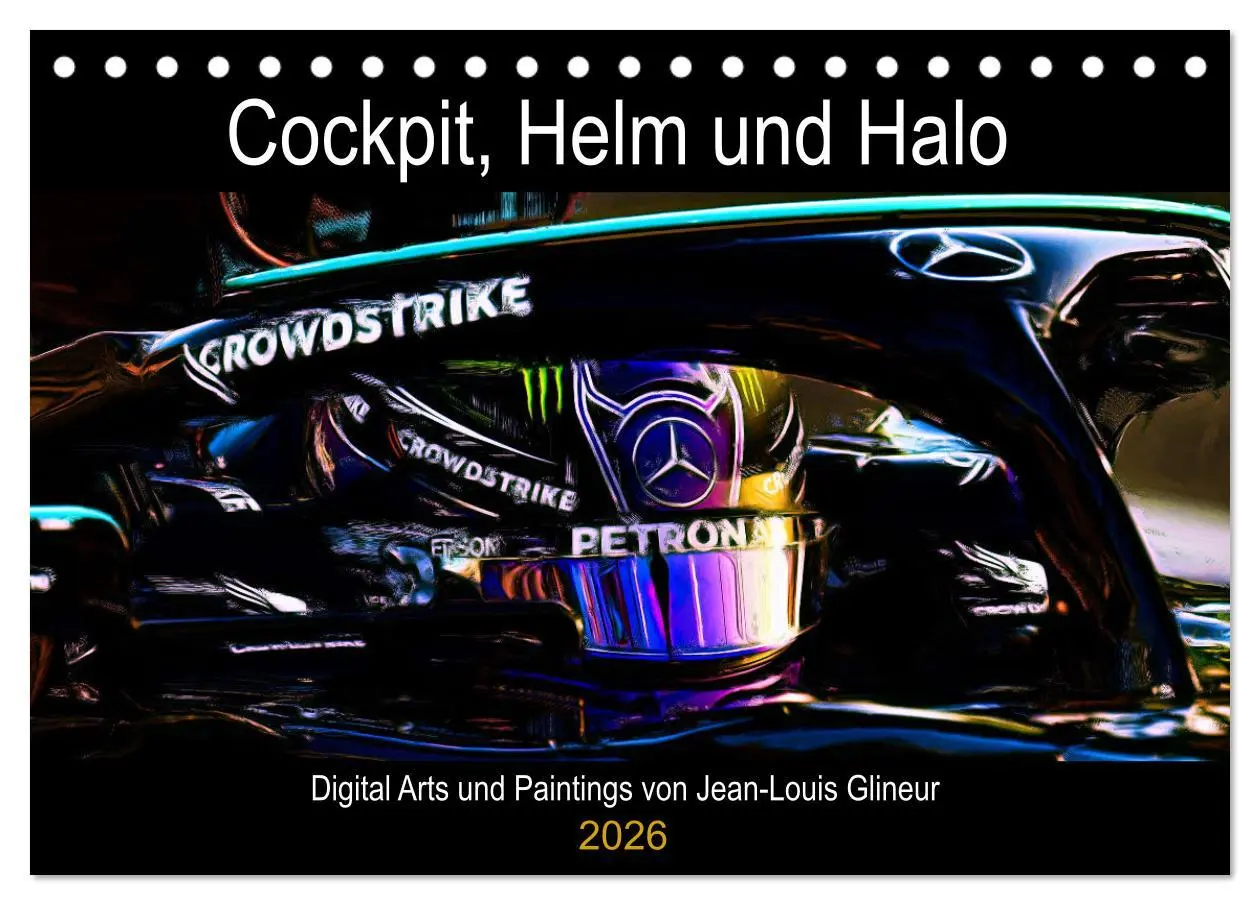 Cover: 9783457933855 | Cockpit, Helm und Halo (Tischkalender 2026 DIN A5 quer), CALVENDO...