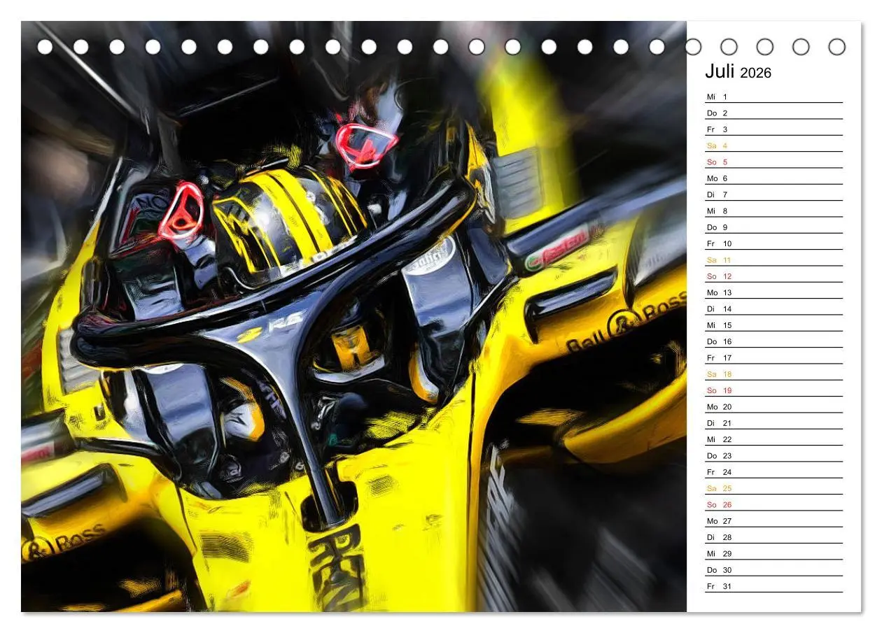 Bild: 9783457933855 | Cockpit, Helm und Halo (Tischkalender 2026 DIN A5 quer), CALVENDO...