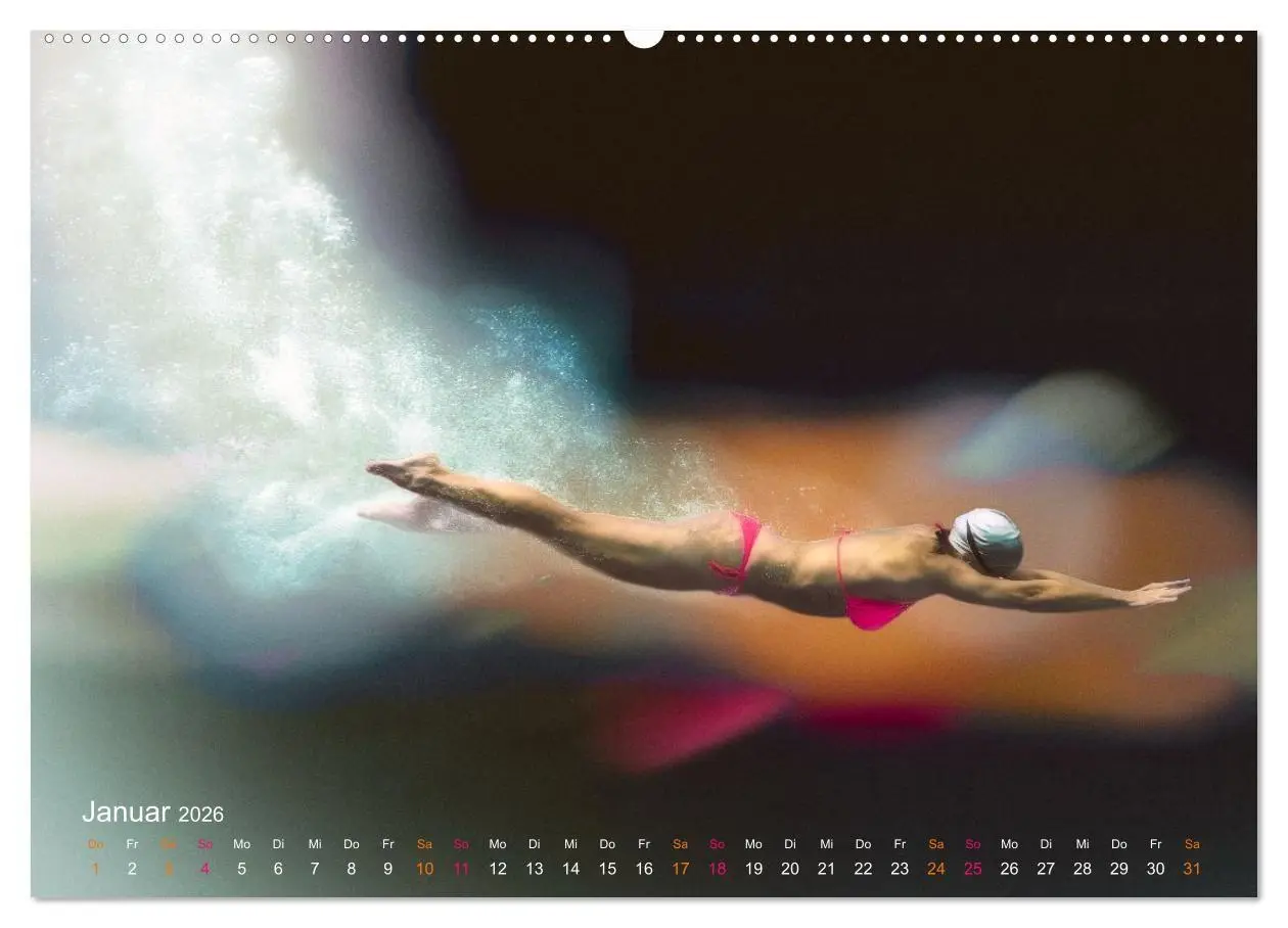 Bild: 9783516713855 | SCHWIMMGLÜCK (Wandkalender 2026 DIN A2 quer), CALVENDO Monatskalender