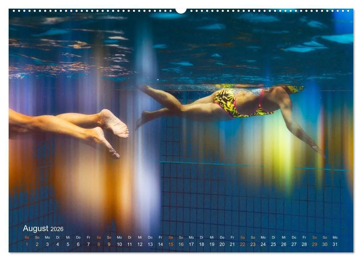 Bild: 9783516713855 | SCHWIMMGLÜCK (Wandkalender 2026 DIN A2 quer), CALVENDO Monatskalender