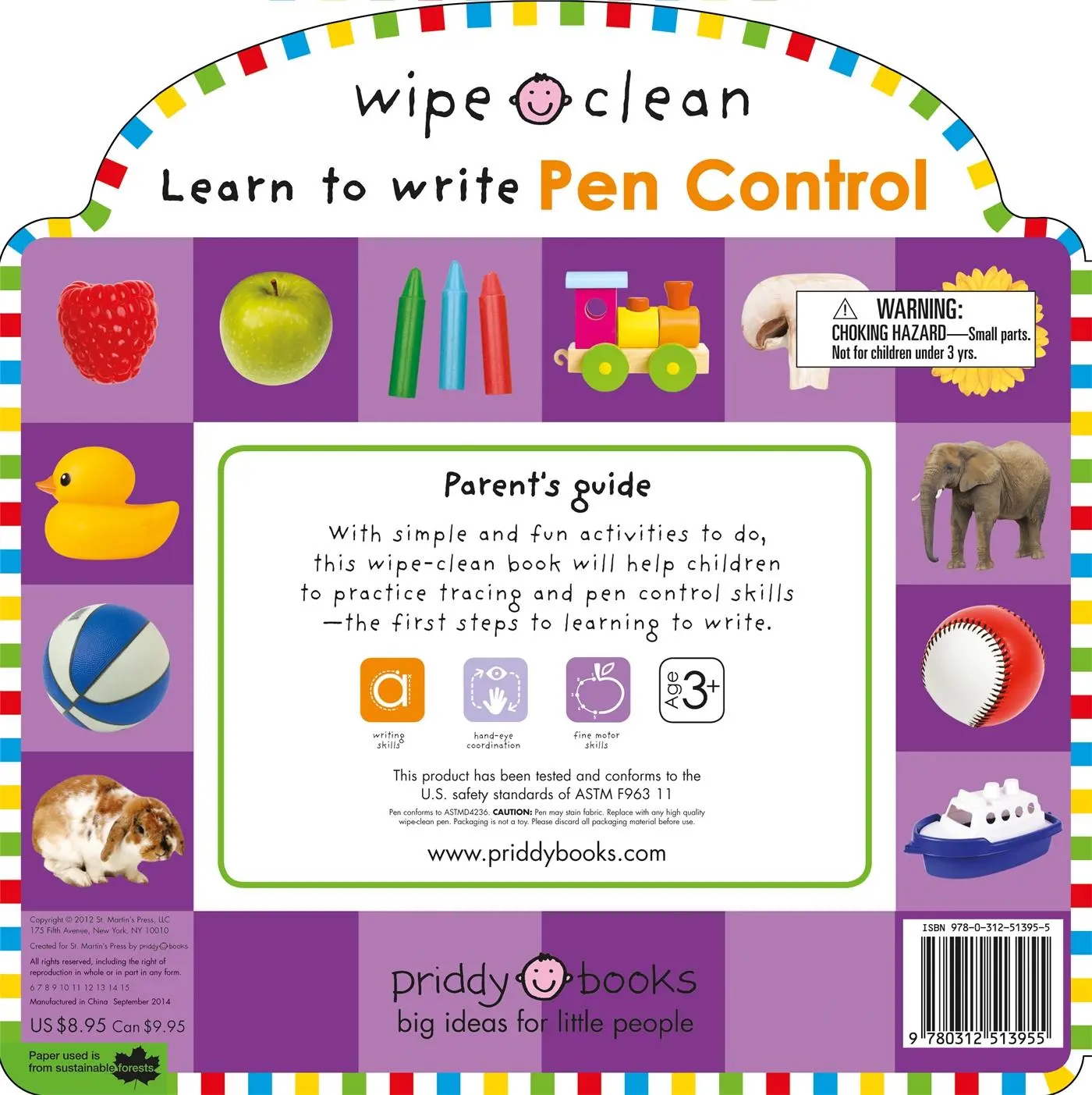 Rückseite: 9780312513955 | Wipe Clean: Pen Control | Roger Priddy | Buch | Papp-Bilderbuch | 2012