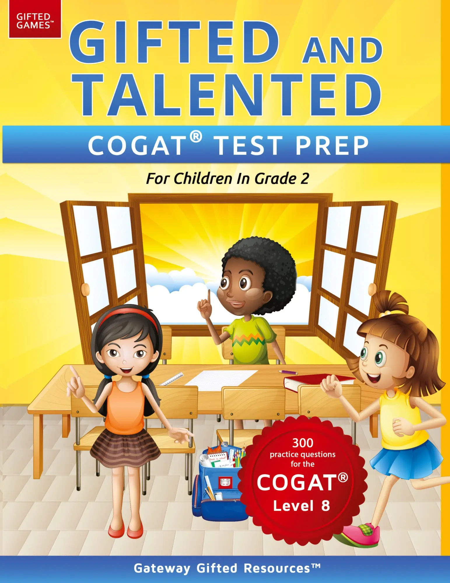 Cover: 9780997943955 | Gifted and Talented COGAT Test Prep Grade 2 | Gateway Gifted Resources