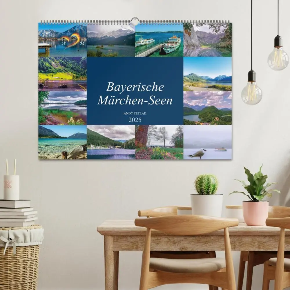 Bild: 9783435213955 | Bayerische Märchen-Seen (Wandkalender 2025 DIN A2 quer), CALVENDO...