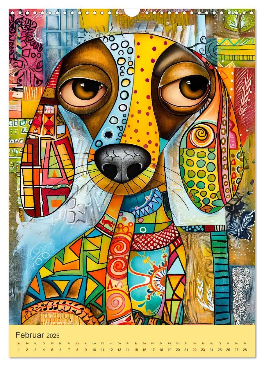 Bild: 9783457233955 | Pop-Art Hunde - Moderne, verrückte Hundeporträts (Wandkalender 2025...