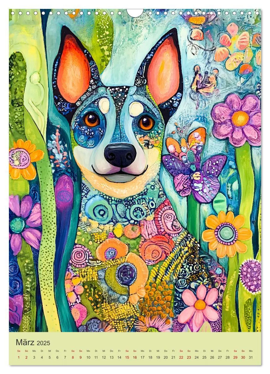 Bild: 9783457233955 | Pop-Art Hunde - Moderne, verrückte Hundeporträts (Wandkalender 2025...